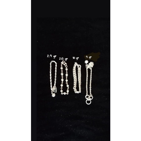 Gelang Kaki Anak Perak Murni/Asli,Dijamin Tidak Mudah pudar.