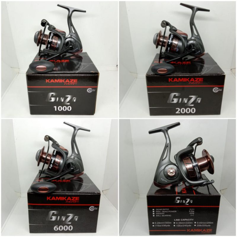 Reel kamikaze Ginza 1000 2000 6000 power Handle