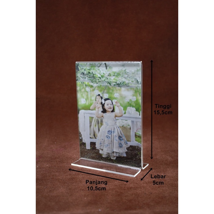 

Murah Acrylic POP A6 model T Tidur/berdiri