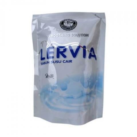 Lervia Milk Shower Cream Original Refill 400ml - Sabun Mandi Susu Cair