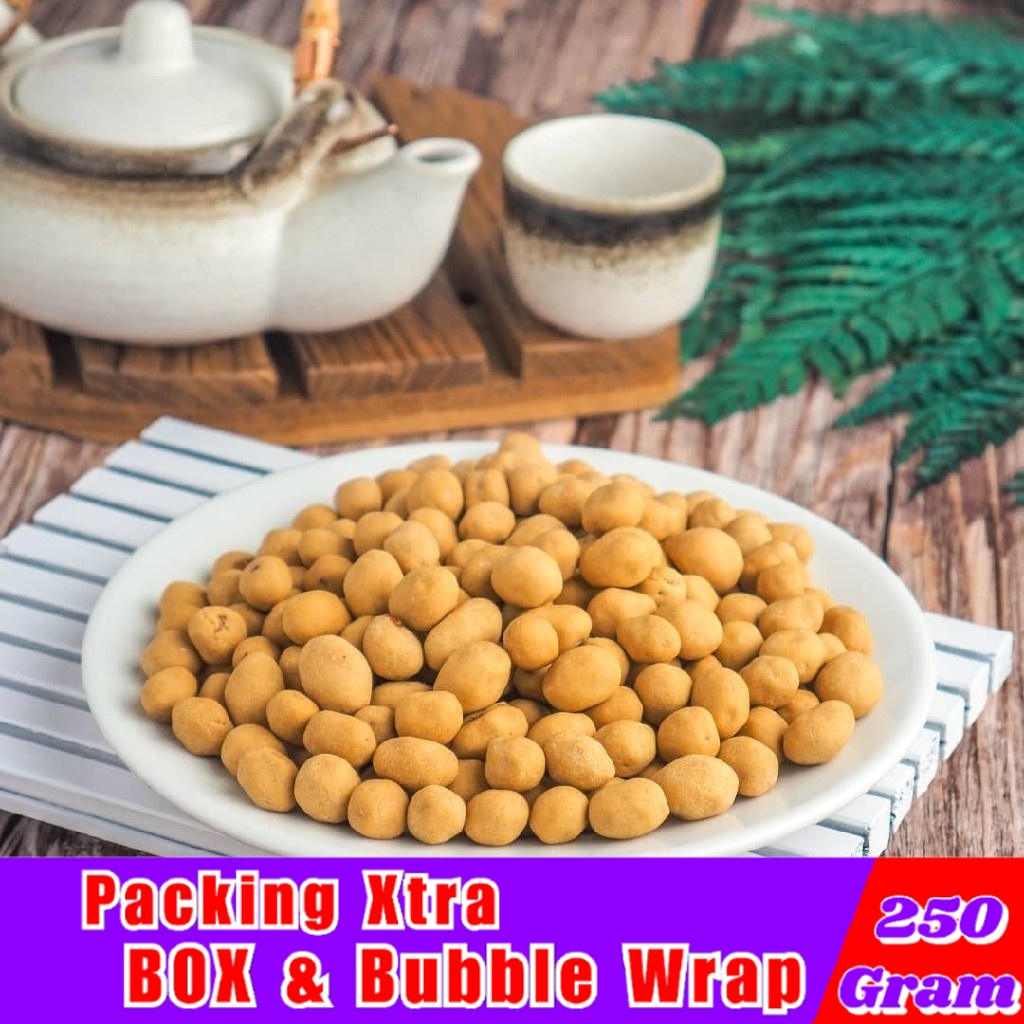 

Jajanan Jadul Kacang Atom Panggang 250gr / Kacang Telur Oven - Hufaida Snack makanan ringan