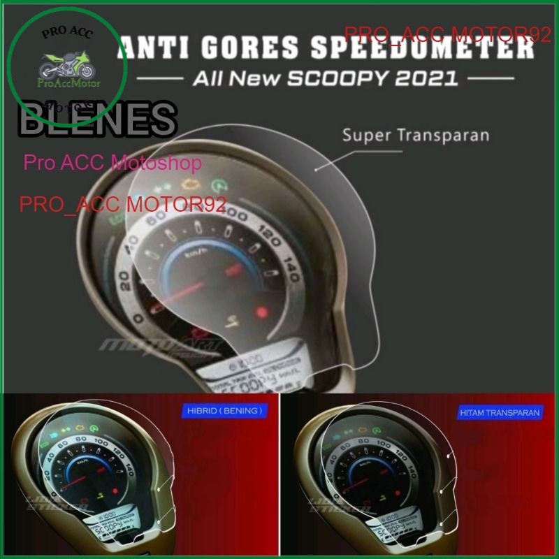 Stiker Antigores spidometer Scoopy 2021