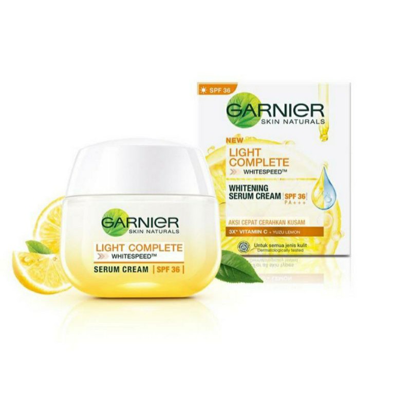 GARNIER MANGKOK BRIGHT COMPLETE 50ML KRIM  SIANG SPF 36 KEMASAN BARU