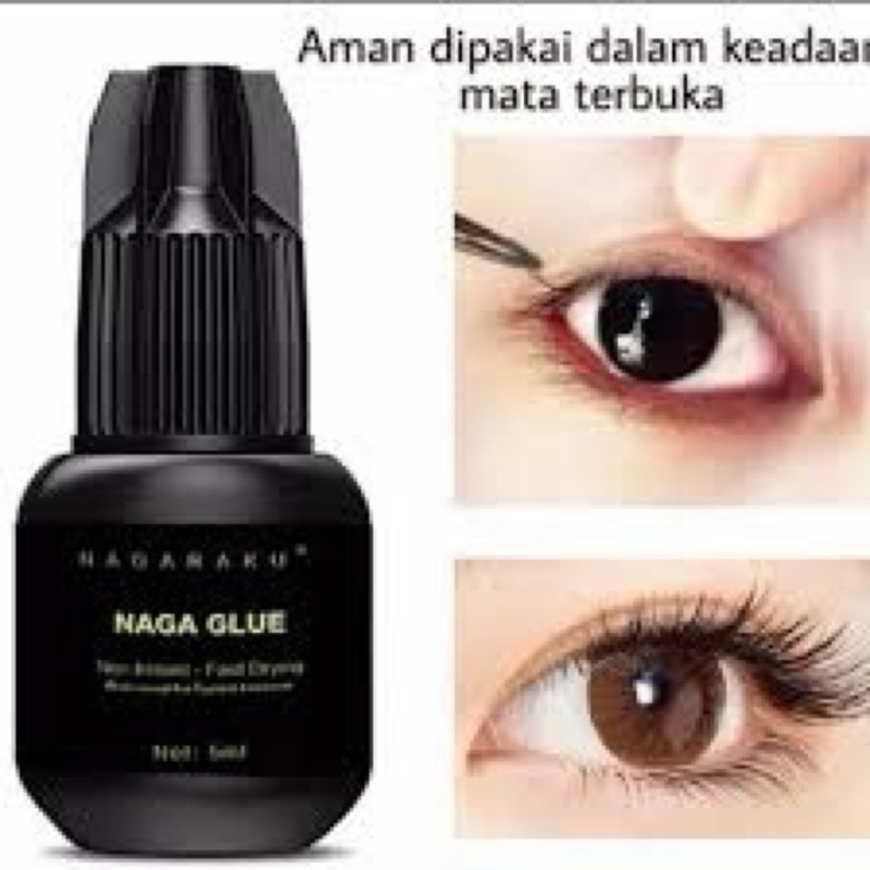 Lem Bulu Mata Tanam Nagaraku Tahan Lama Tidak Perih / Eyelash Extention Glue Lem Bulu Mata Tanam Nagaraku Tahan Lama Tidak Perih / Eyelash Extention Glue Nagaraku  LASH EYELASH EXTENSION KOREA ORiGinaL