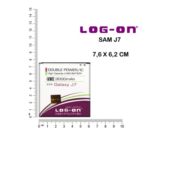 BATERAI LOG ON SAMSUNG J7 2015 - J700 - J7 CORE - J4 2018 DOUBLE POWER