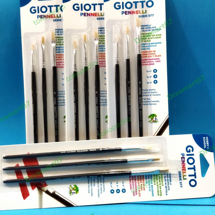 

Produk Terbaru Giotto Kuas Flat Set No. 0,2,4