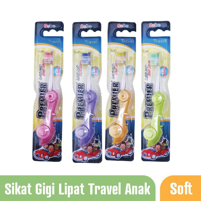 Premier Bobo Sikat Gigi Travel Mobil /sikat gigi anak anak soft 8756