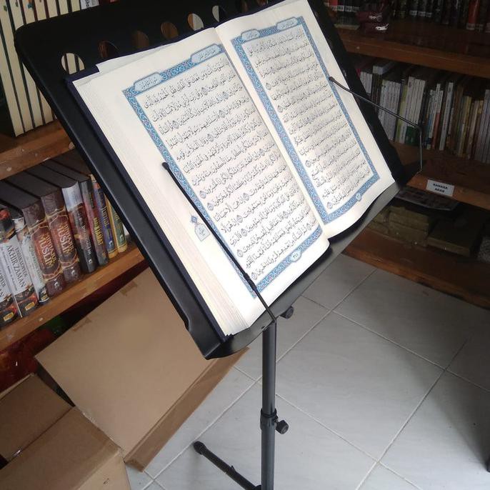 Ready Standing Quran Stand Tripod Meja Penyangga Alquran Shalat Untuk Masjid