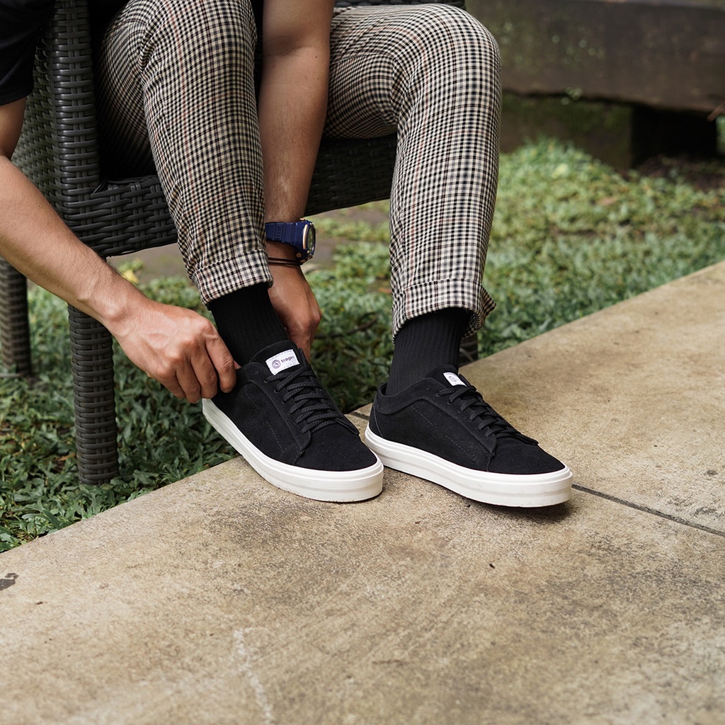Tragen Footwear - Sepatu Sneakers Pria Casual   Scarlet Black-5