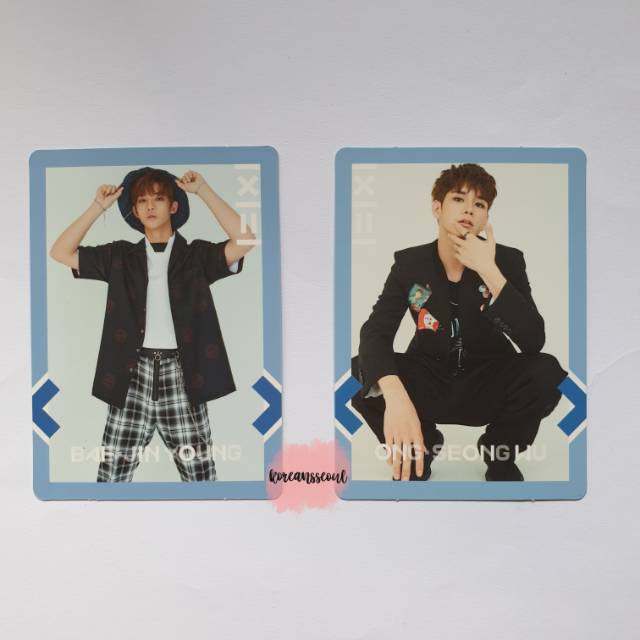 wanna one - bae jinyoung / ong seongwu to be one (tbo) sky ver photocard (pc)