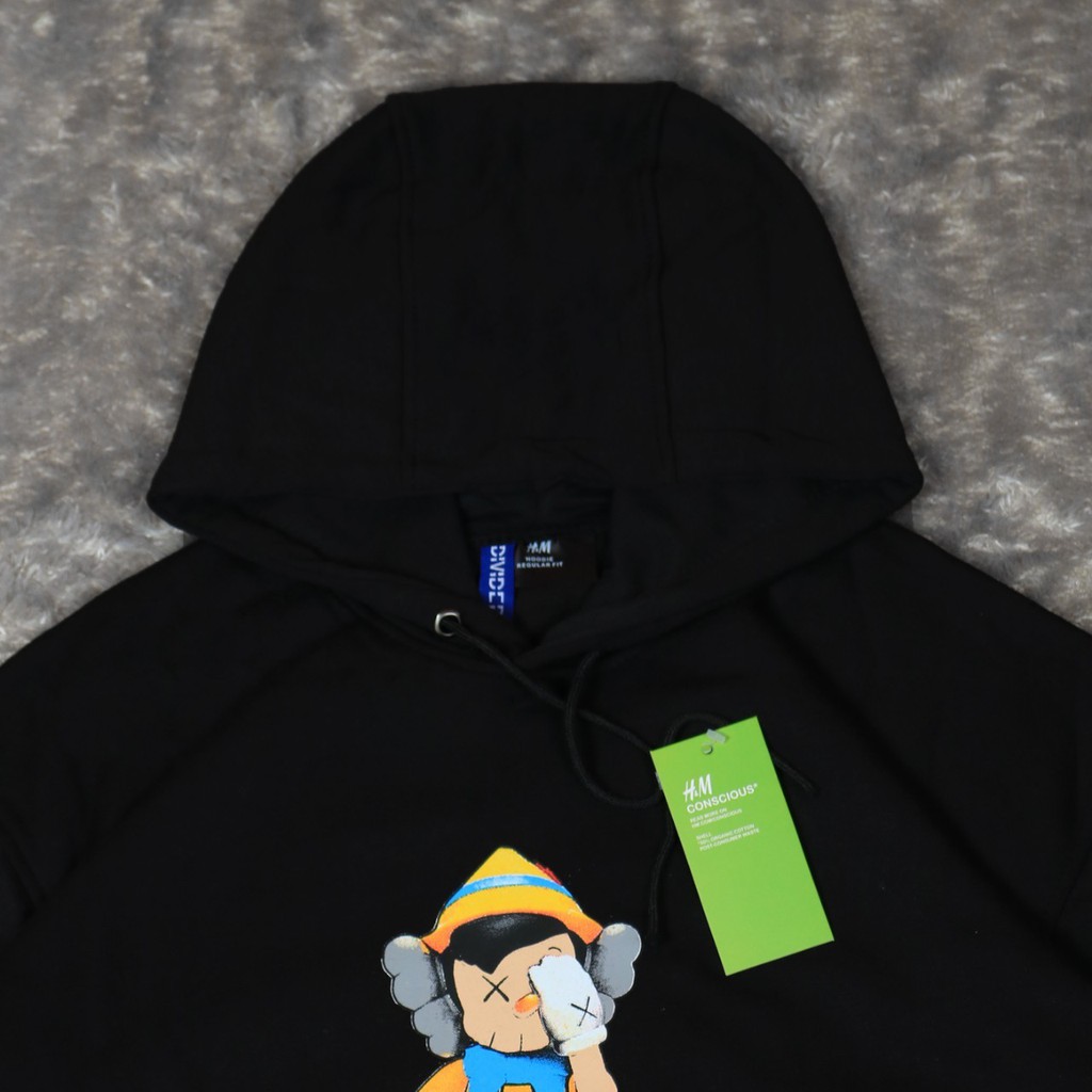 JAKET SWEATER HOODIE FS HnM X KAWS PINOKIO UNISEX PREMIUM QUALITY