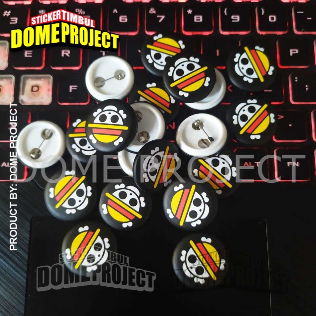 ONE PIECE PIN PENITI 25MM BUTTON PIN AKSESORIES ROMPI AKSESORIES TAS