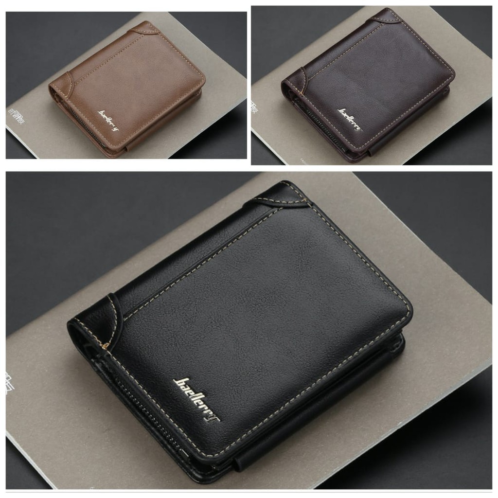 DOMPET KECIL BAELLERRY ORIGINAL DIVOCK PRIA WANITA IMPORT PREMIUM KULIT MURAH PENDEK LIPAT BRANDED