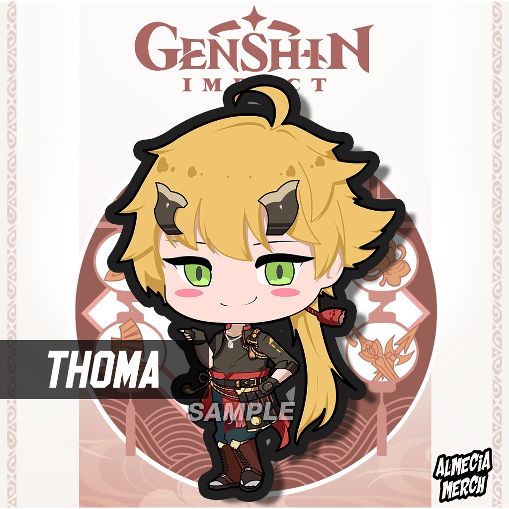 Gantungan Kunci Thoma Genshin Impact / Keychain Thoma Genshin Impact