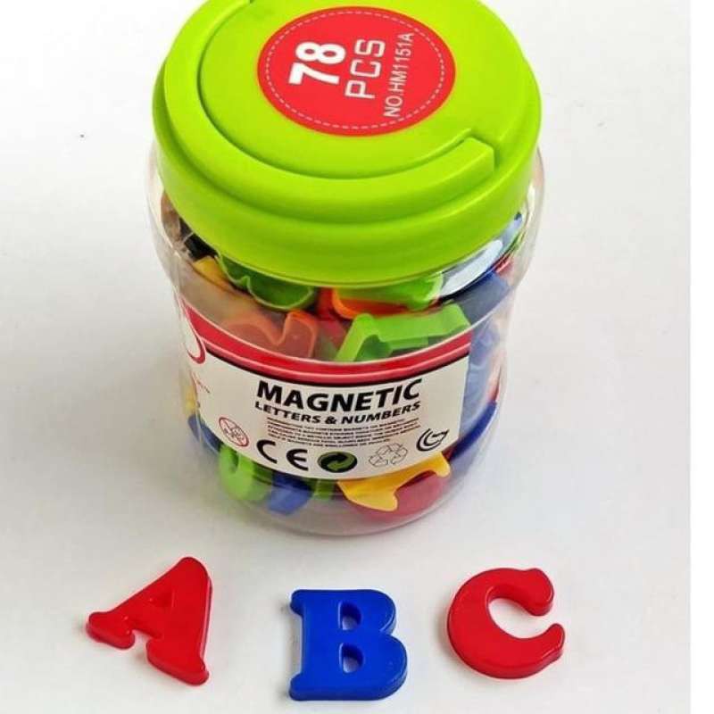 FIRST CLASSROOM Magnetic Letters and Numbers - Mainan Puzzle Huruf