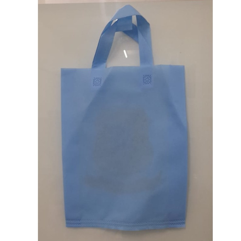 

Tas Press Spunbound Tali Goodie Bag Tas Belanja Warna Baby Blue 30 cm x 40 cm
