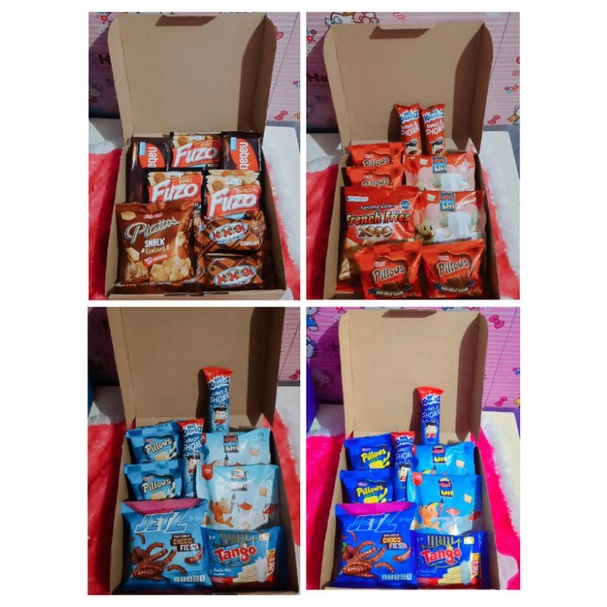 

Snack box/hampers /gift box/hadiah ulang tahun/hampers wisuda, anniversary murah meriah,sehari jadi