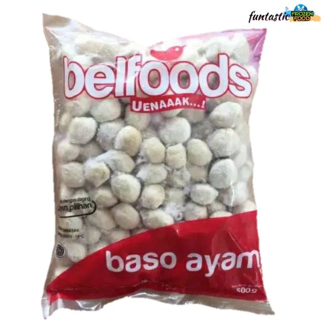 

Belfoods baso Ayam mini 100s 500gr ( baso kerikil )