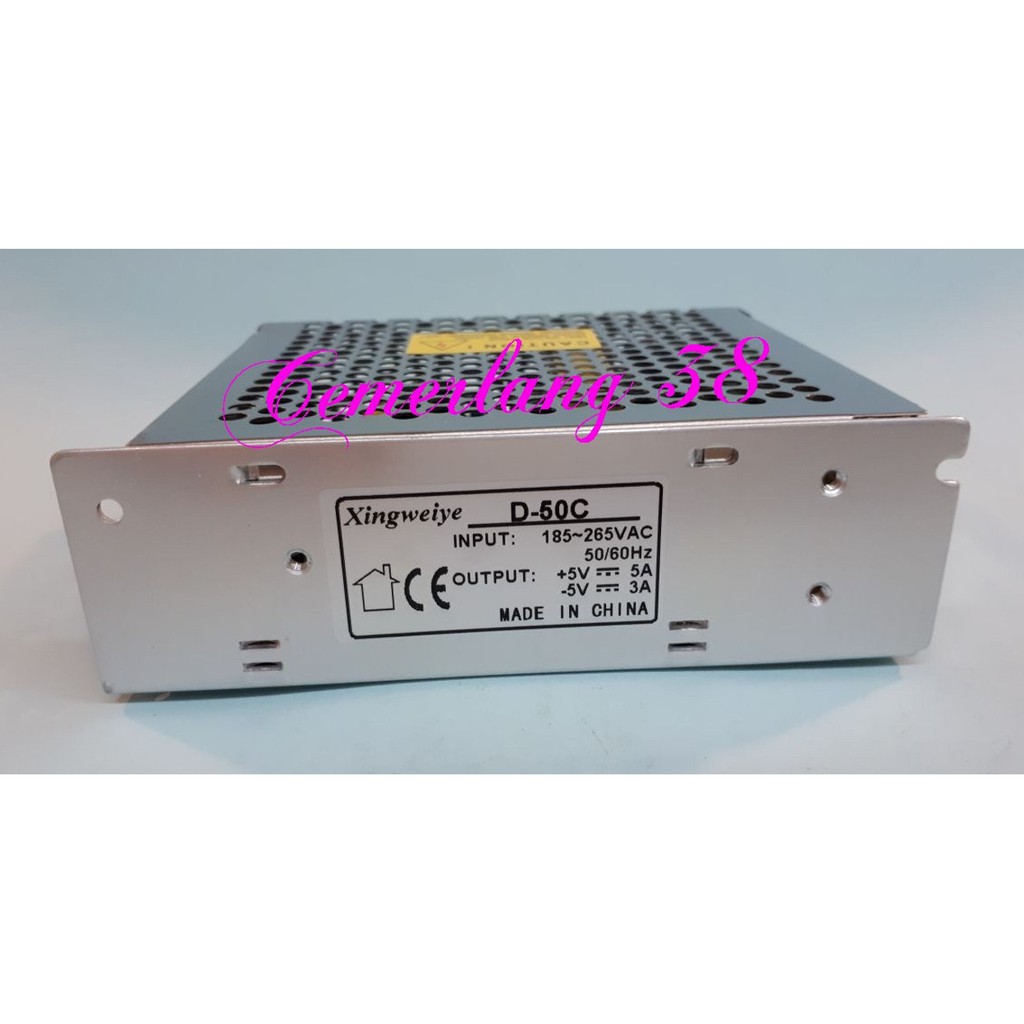 PD D50C Double / Dual Output Switching Power Supply +5V 3A -5V 3A