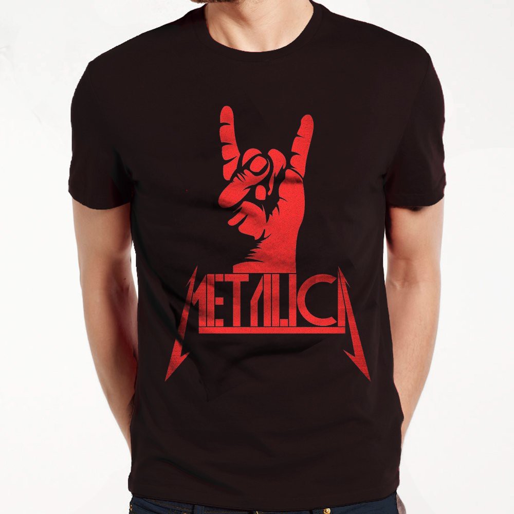 KAOS DISTRO 3D MURAH MUSIK BAND METALLICA LOGO