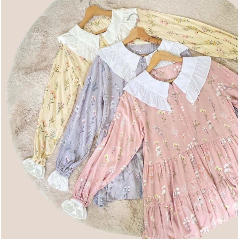 Selena Blouse Rosemary S by Vanilla Hijab