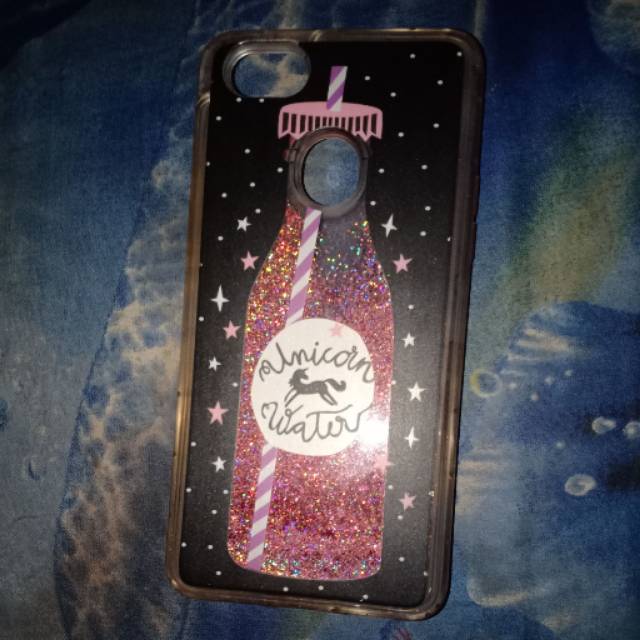 

softcase unicorn water glitter