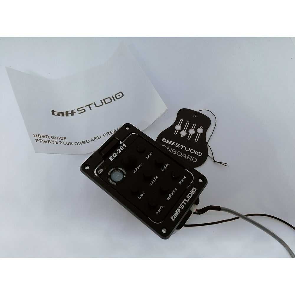 TaffSTUDIO Preamp Amplifier Gitar EQ Tuner - EQ-201