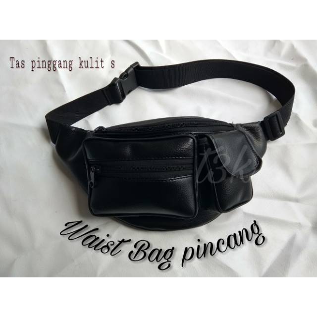 Waist bag pincang kulit