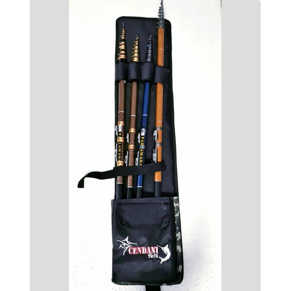 TERMURAH  / Tas Praktis Joran Pancing Tegek 75 cm Muat 4 Biji
