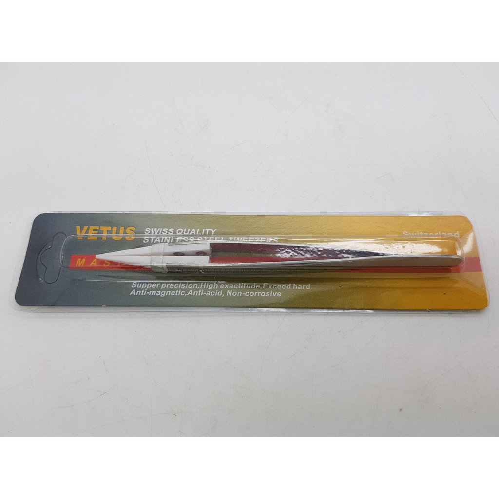 Pinset Keramik Ceramic Tweezer Lurus Vetus