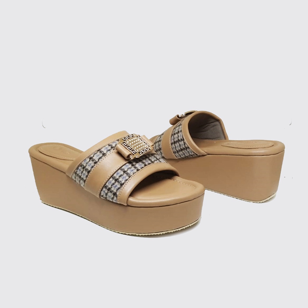 BIG SIZE - sandal wedges premium wanita ukuran Jumbo-Besar 41-45 sandal pesta cewek modis WEDGES STYLE