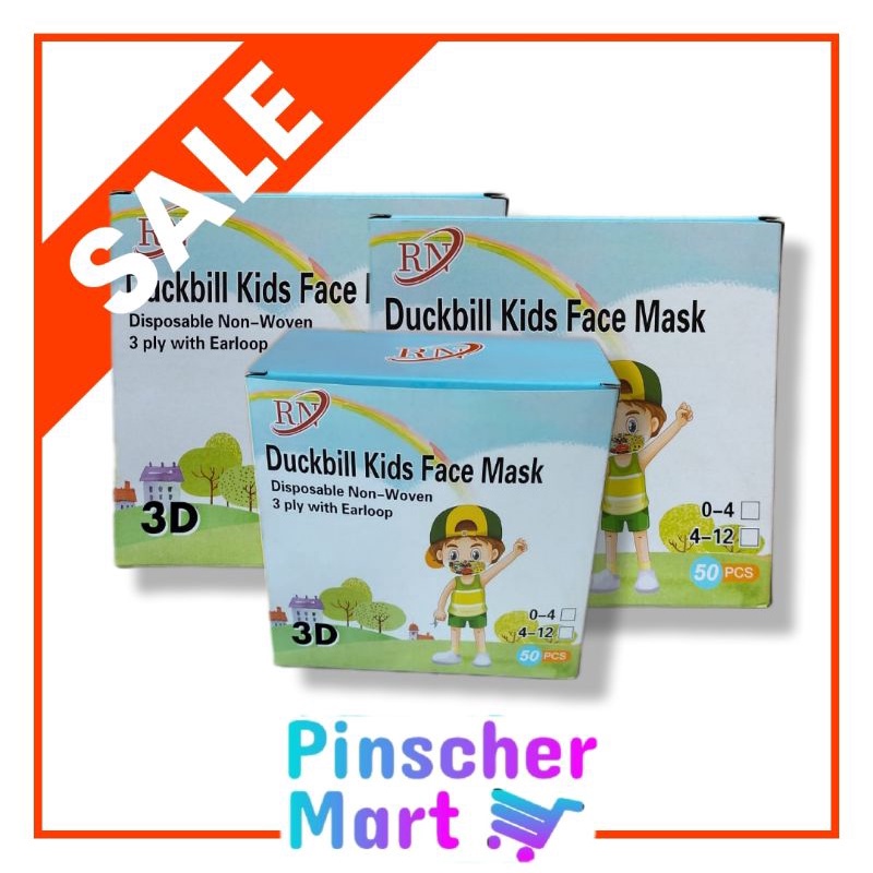 Masker Duckbill Anak Motif Isi 50 Pcs / Box