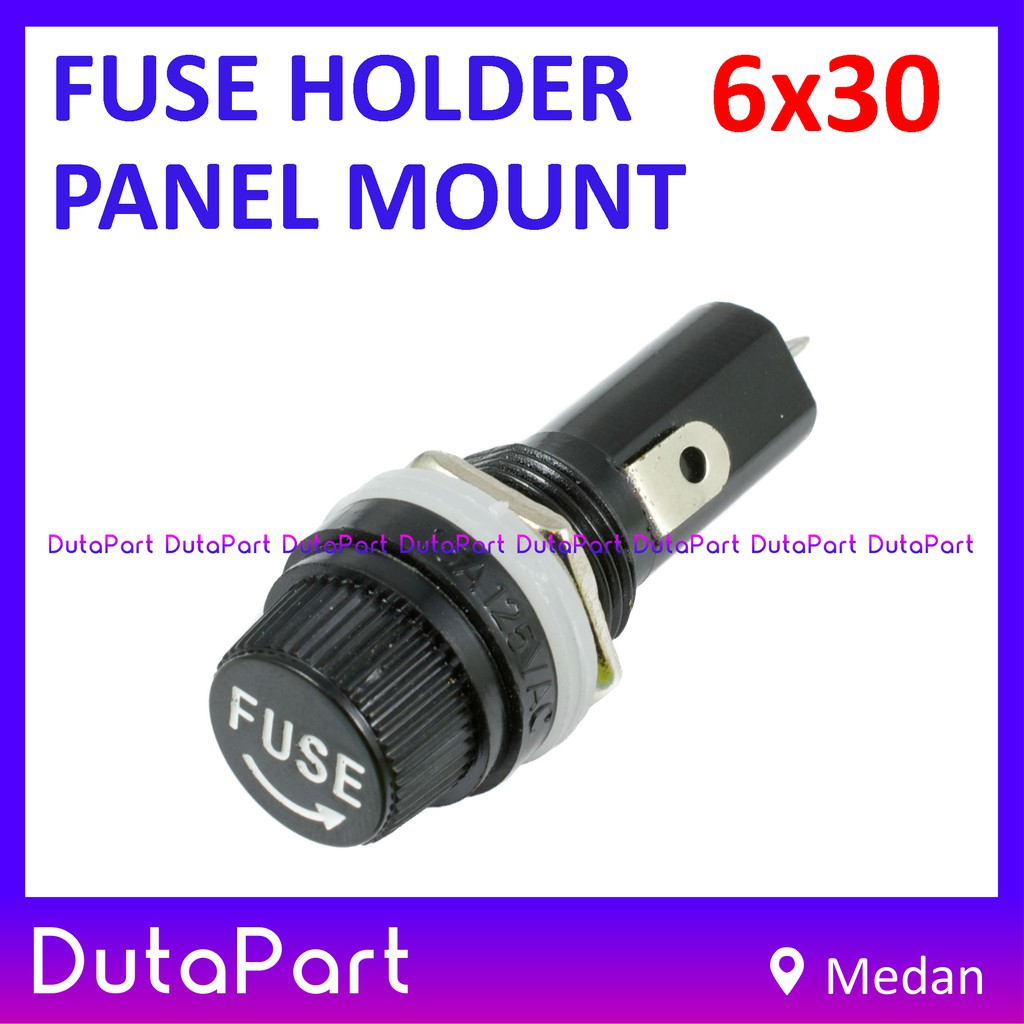 Fuse Holder Rumah Sekring Besar 6x30 mm Tempat Skring Panel Mount Box