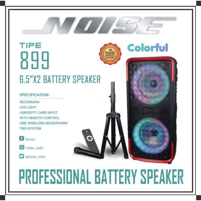Speaker bluetooth Noise 899 Colorfull