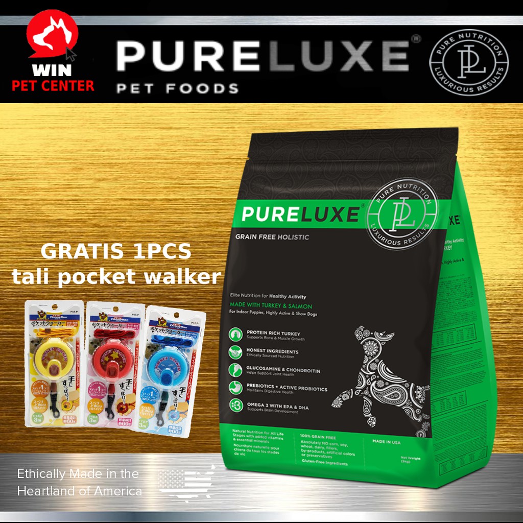 Makanan Anjing Pureluxe Dog Healthy Activity 4lbs Dog Food