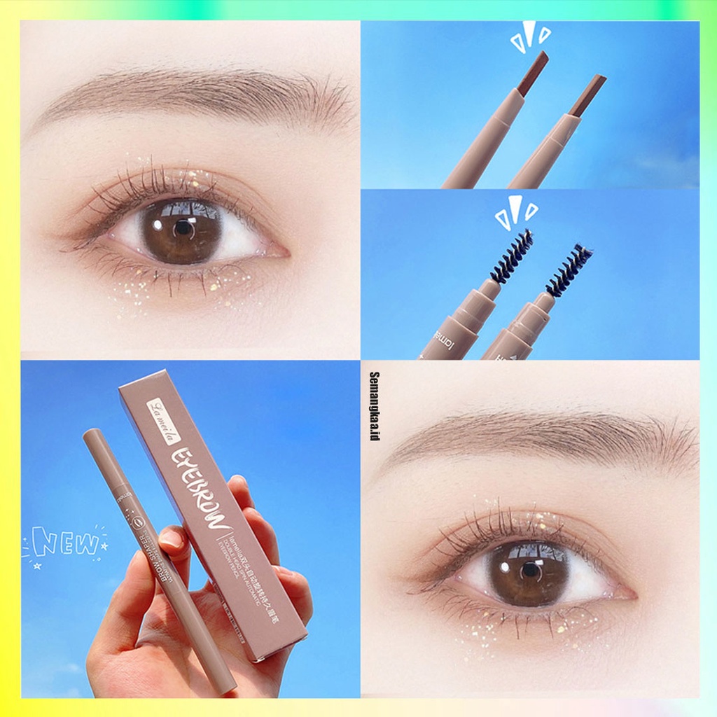 Lameila Eyebrow 2 In 1 Kepala Ganda Pensil Alis 7 Warna  LA025