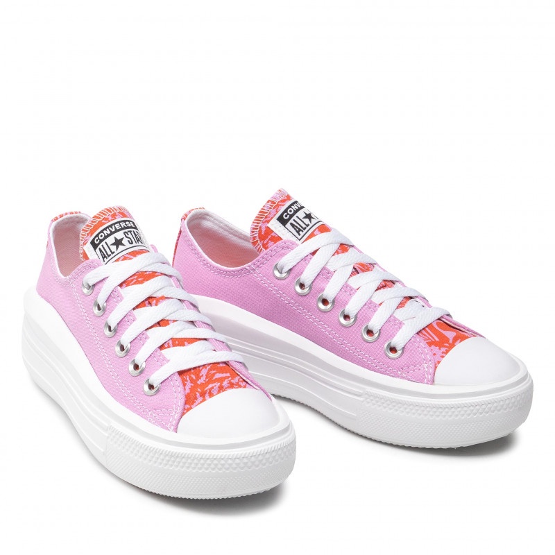 Converse Chuck Taylor All Star Platform Move Tropical Floral Hi Pink