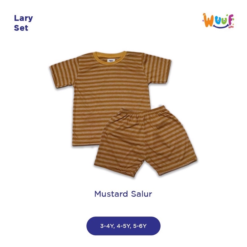 Setelan Pendek Bayi/Anak Larry Set (WUUF KIDS)