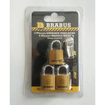 Gembok Untuk Tas Kecil, Gold, Keylike Brabus, 20mm