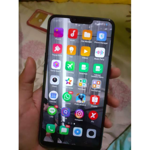 (BISA NEGO) OPPO A3S SECOND MURAH RAM 2/16 FULLSET DARK BLUE