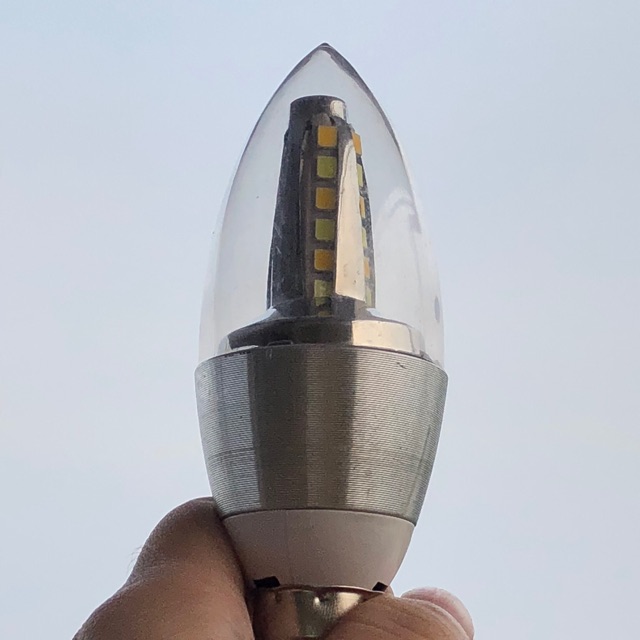 Promo Sale Lampu bohlam led candle api jantung chandelier 3 sinar e14 5 watt