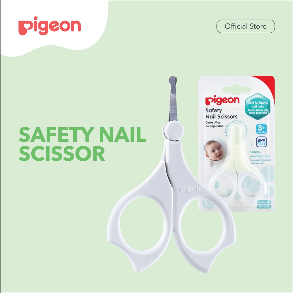 Pigeon Safety Nail Scissors  Newborn / Gunting Kuku Bayi