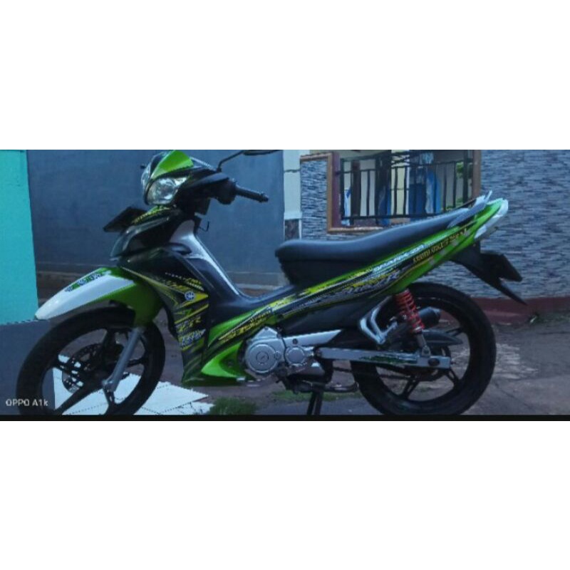 striping sticker variasi yamaha jupiter Z robot spark hitam kuning