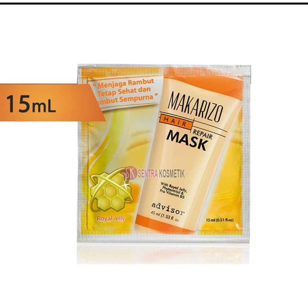 makarizo Hair mask sachet 15 ml   / tube 45 ml