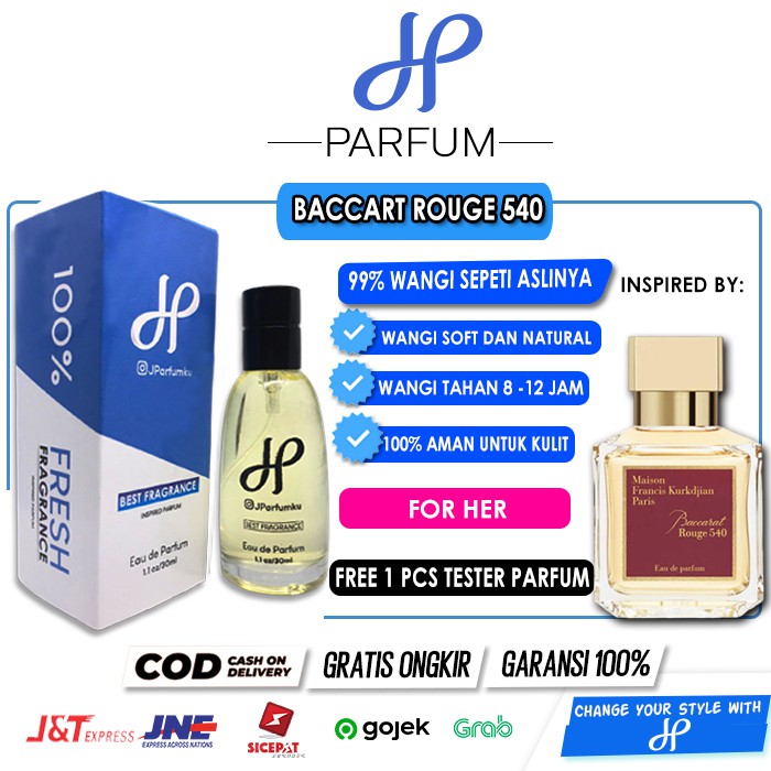 Parfum Baccarat 540 Parfum Unisex Parfum Pria Parfum Wanita Inspired 30ml