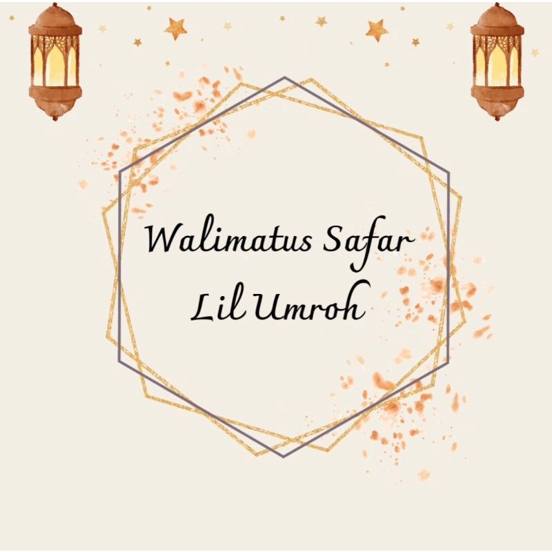 Jual Undangan Walimatus Safar Lil Umroh Walimatussafar | Shopee Indonesia