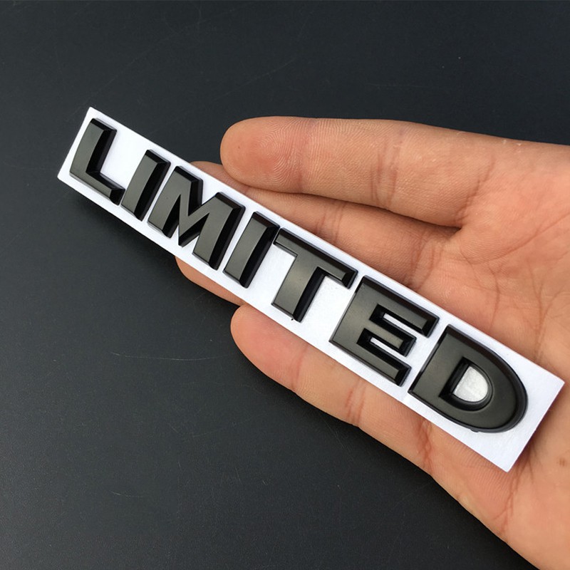 1 Set Stiker Emblem / Badge Belakang 4x4 LIMITED Warna Hitam Untuk Jeep Grand Cherokee