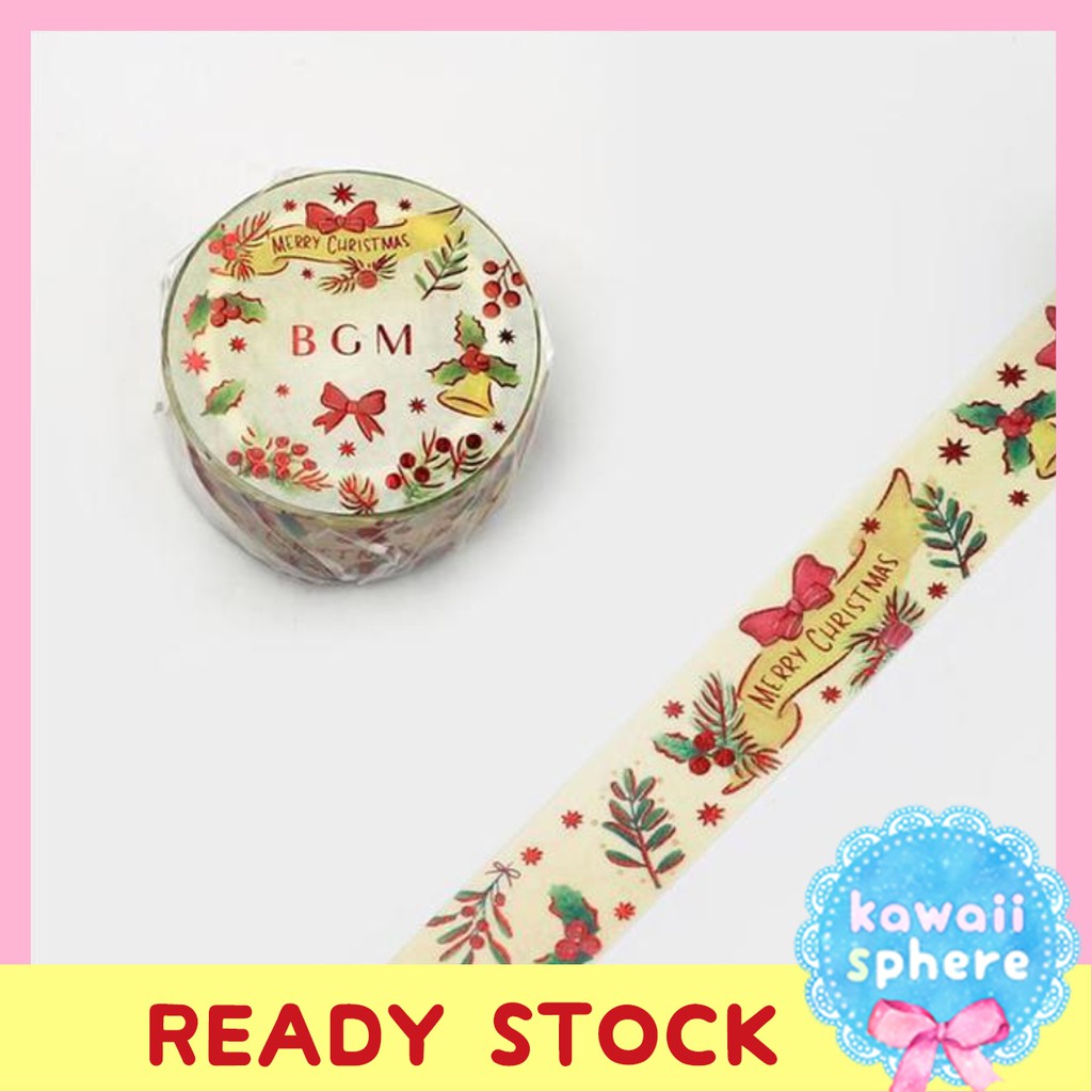 

BGM Washi Tape | Christmas Bell | Masking Tape Japan Ready Stock