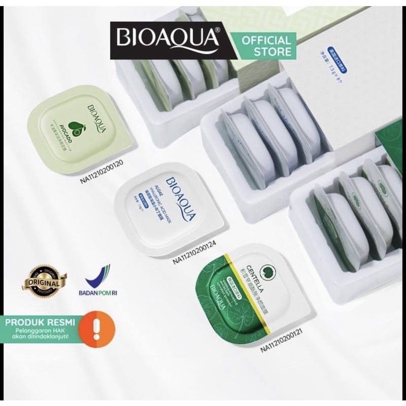 Bioaqua Hyaluronic Acid pudding mask/Avocado/ Centella