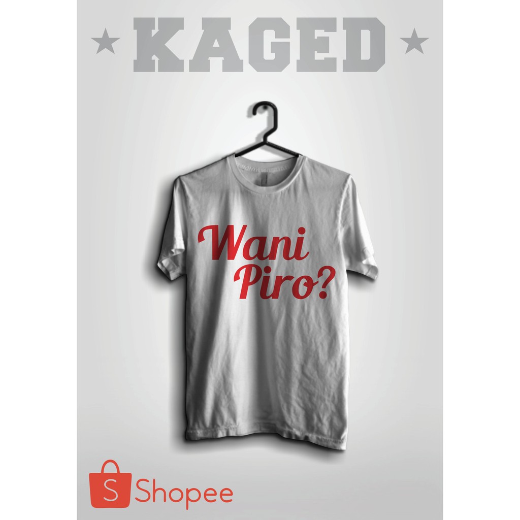 Kaos Wani Piro #Putih/White Kaos Berani Berapa Kaos Humor Kaos Iklan Rokok 76